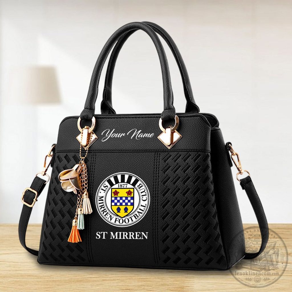 St Mirren Football Club Personalized Black Women's Handbag St Mirren Football Club Personalized Black Women's Handbag