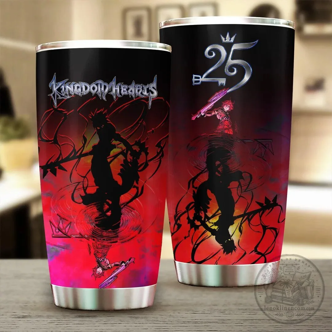 Kingdom Hearts 25th Anniversary Video Game Stainless Steel Tumbler