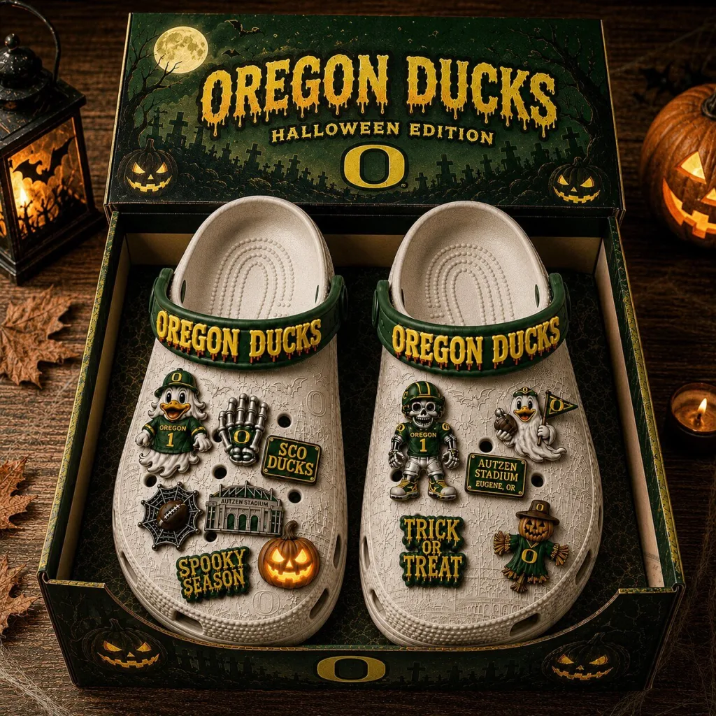 Oregon Ducks Halloween Edition Clogs Shoes