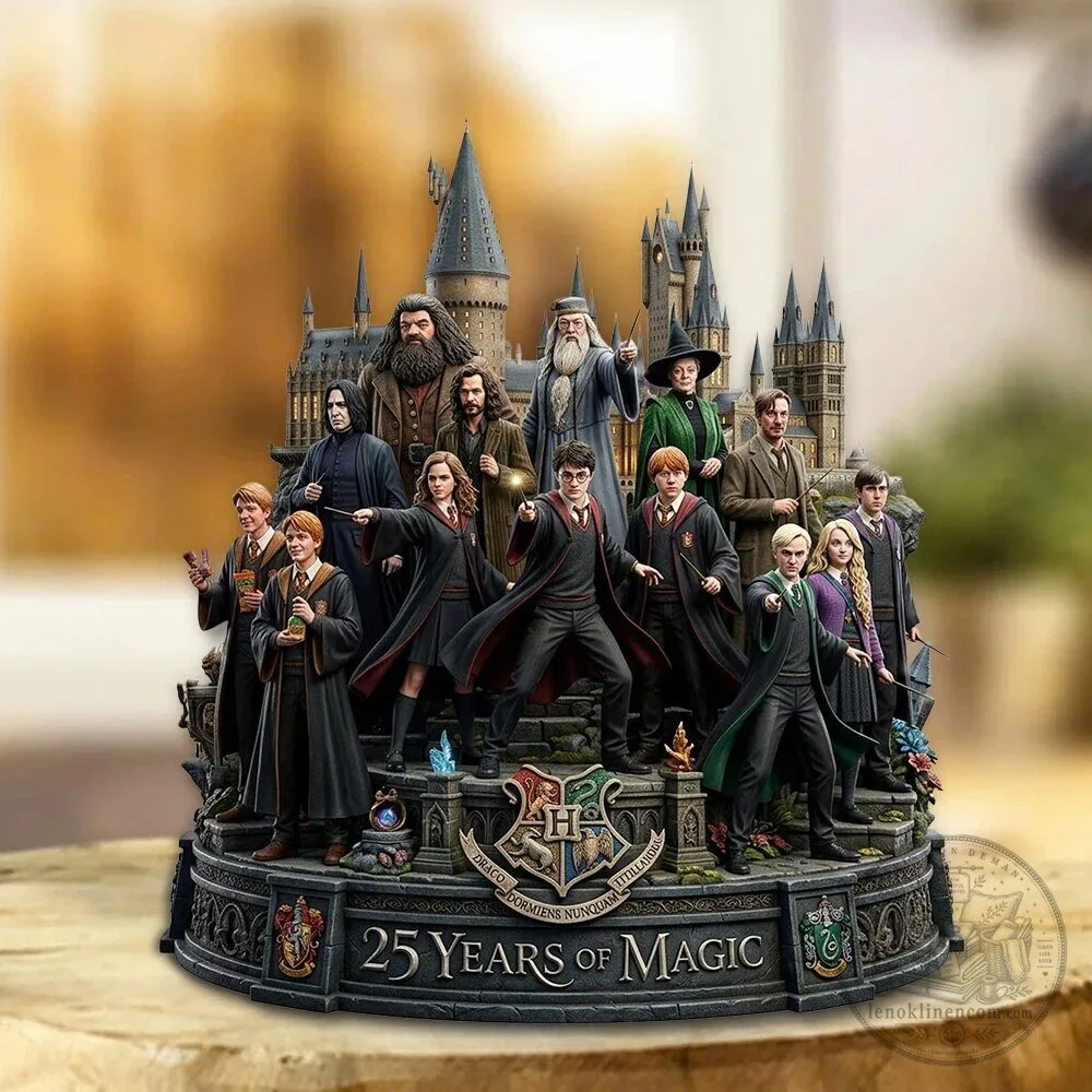 Harry Potter 25 Years of Magic Hogwarts Castle Character Acrylic Plaque