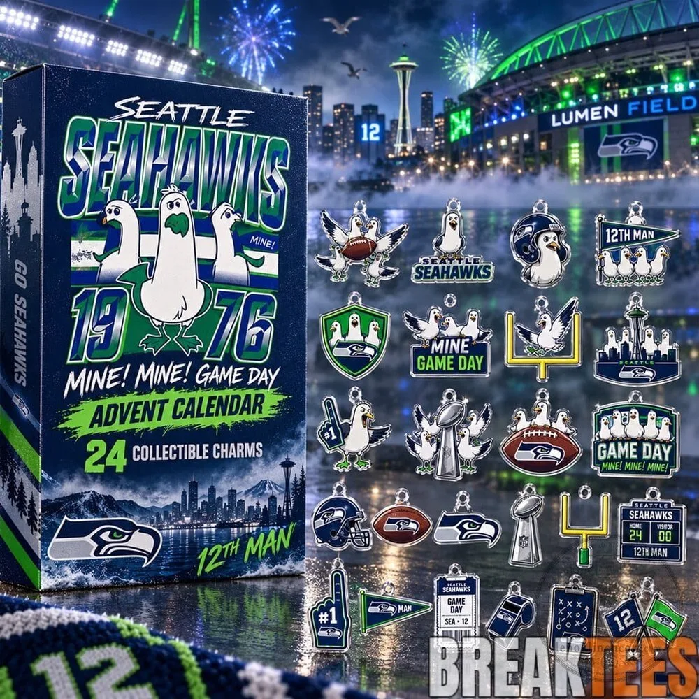 Seattle Seahawks Finding Nemo Seagulls Game Day Advent Calendar 24 Collectible Charms