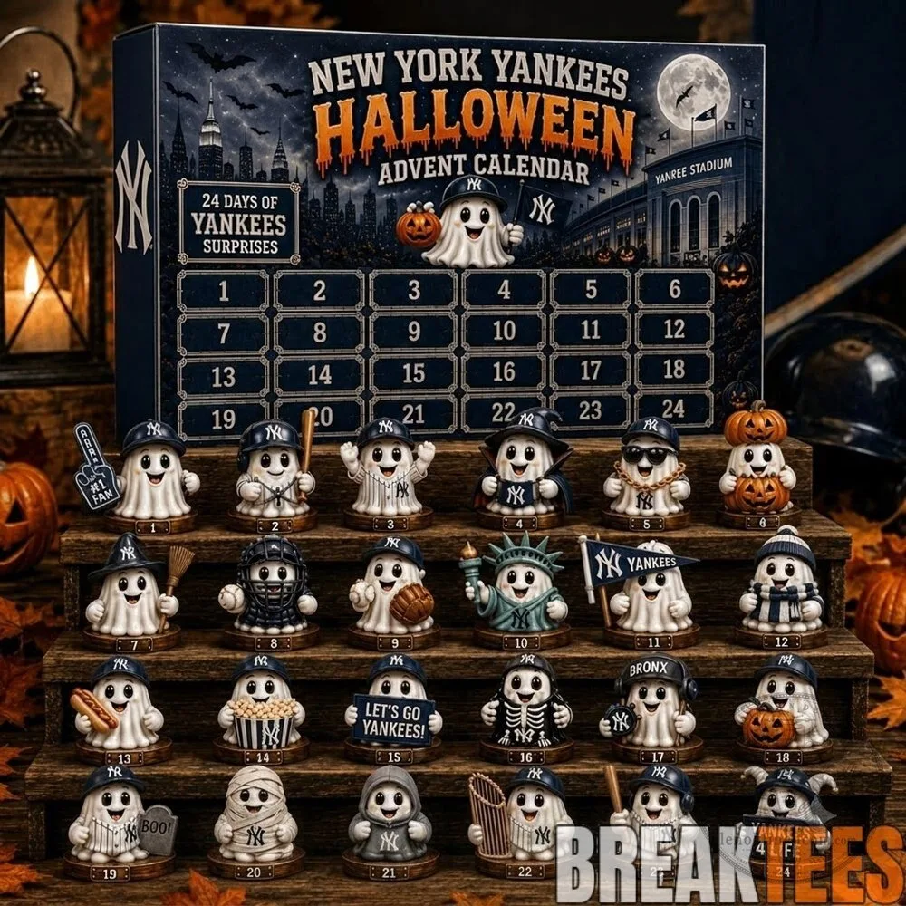 New York Yankees Halloween Ghost Baseball Player Advent Calendar