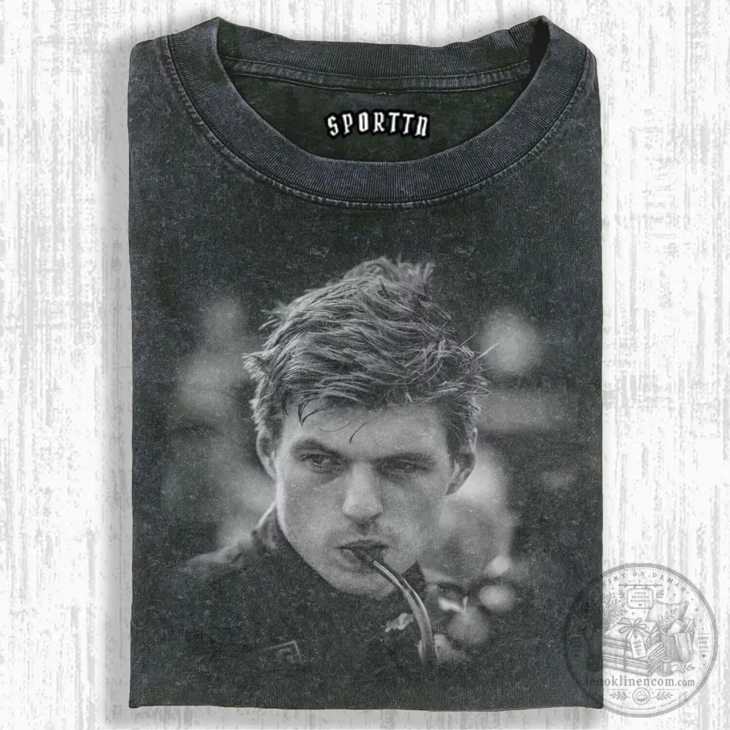 Max Verstappen Formula 1 Racing Driver Portrait Graphic T-Shirt