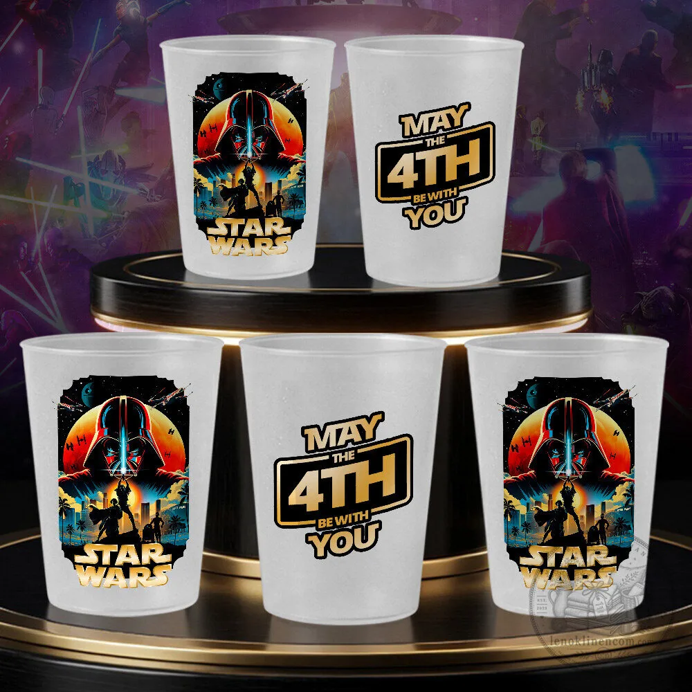 Star Wars Darth Vader May The Fourth Be With You Plastic Drinking Cup Set