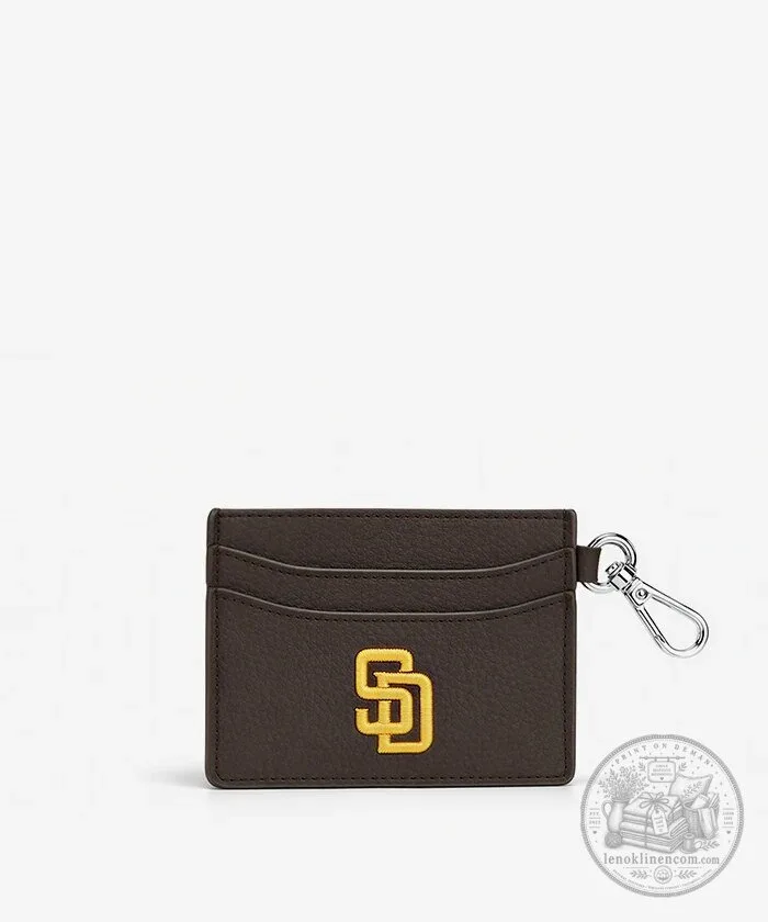 San Diego Padres Baseball Glove Charm and Card Holder Wristlet Set 12 San Diego Padres Baseball Glove Charm and Card Holder Wristlet Set