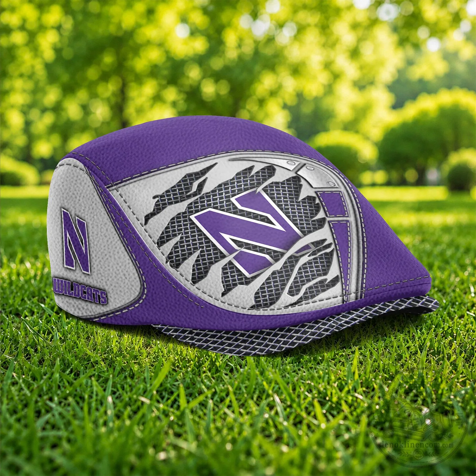 Northwestern Wildcats NCAA Team Logo Purple Flat Cap Hat 5 Northwestern Wildcats NCAA Team Logo Purple Flat Cap Hat