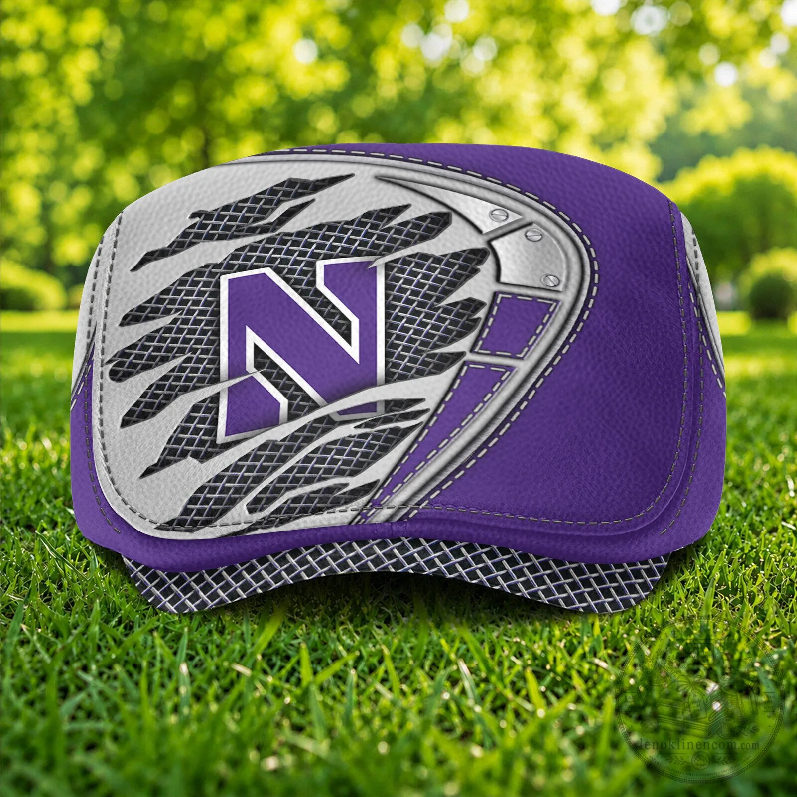Northwestern Wildcats NCAA Team Logo Purple Flat Cap Hat 6 Northwestern Wildcats NCAA Team Logo Purple Flat Cap Hat
