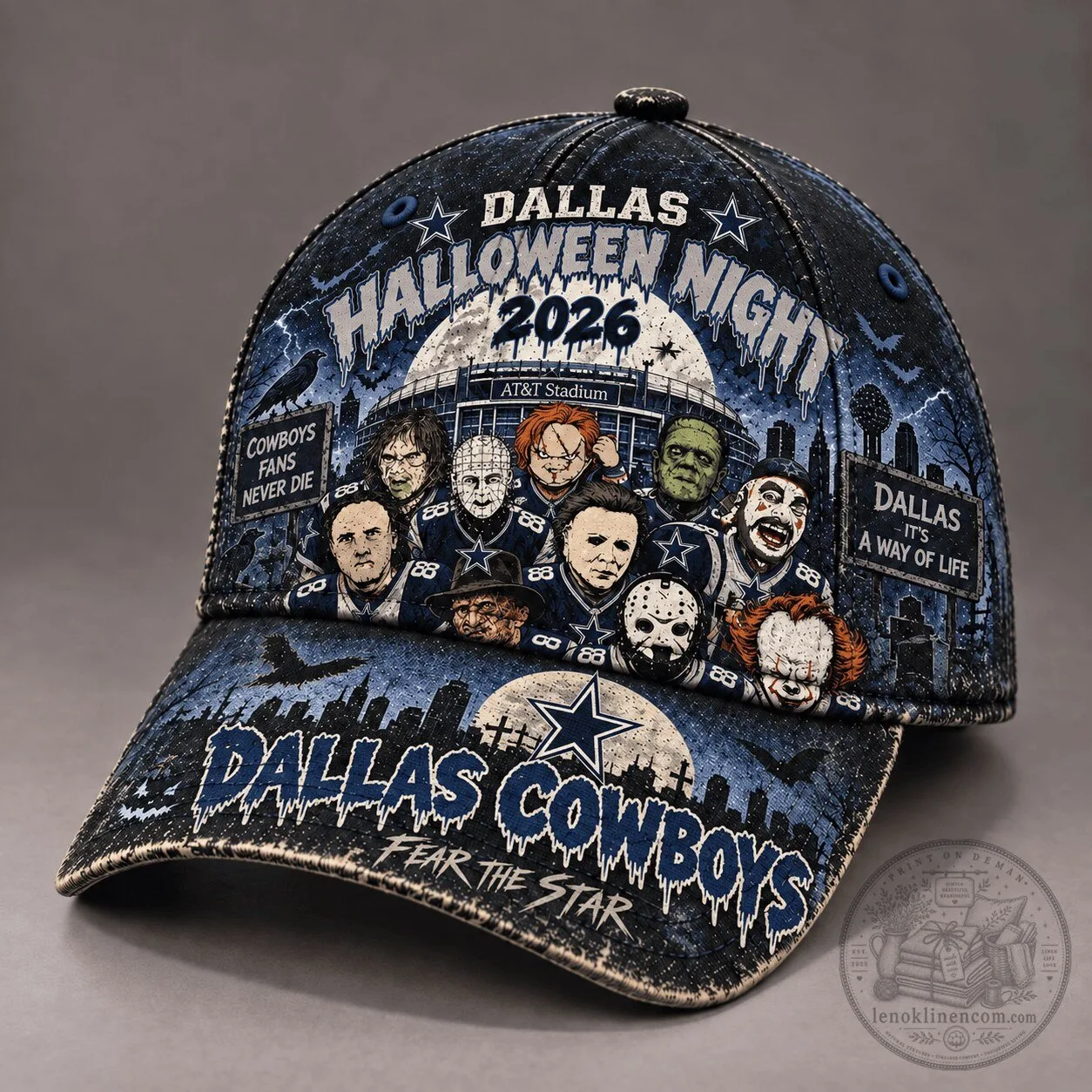 Dallas Cowboys Halloween Night 2026 Fear The Star Cap Hat