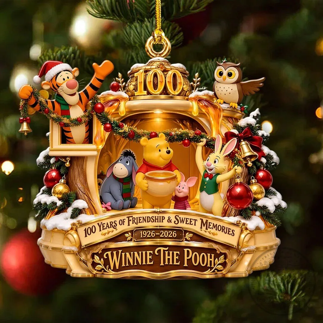 Winnie the Pooh 100 Years of Friendship and Sweet Memories Christmas Ornament