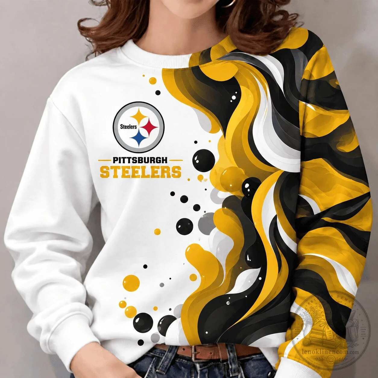 Pittsburgh Steelers National Football League Team Color Vibrant Tide Series Sweatshirt