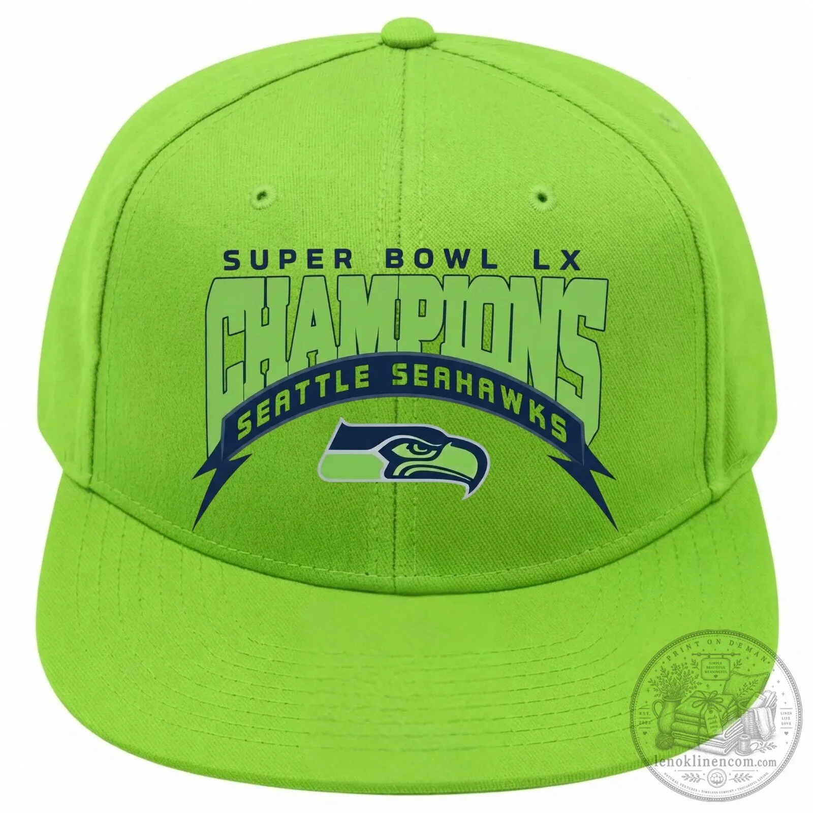 Seattle Seahawks Snapback Hat - Super Bowl LX Champions Cap 7 Seattle Seahawks Snapback Hat - Super Bowl LX Champions Cap