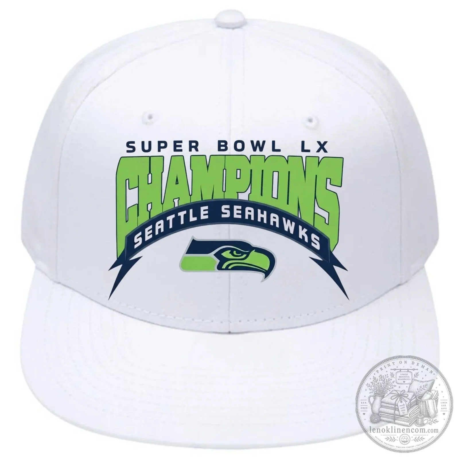 Seattle Seahawks Snapback Hat - Super Bowl LX Champions Cap 8 Seattle Seahawks Snapback Hat - Super Bowl LX Champions Cap