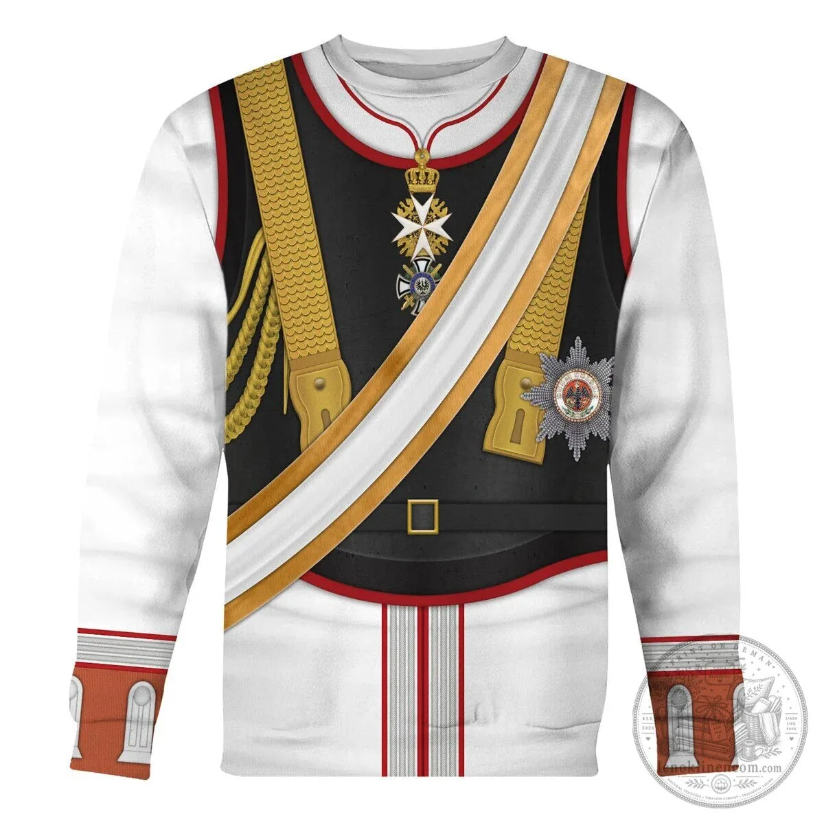 Historical Uniform Hoodie of Kaiser Wilhelm II, German Emperor 22 Historical Uniform Hoodie of Kaiser Wilhelm II, German Emperor