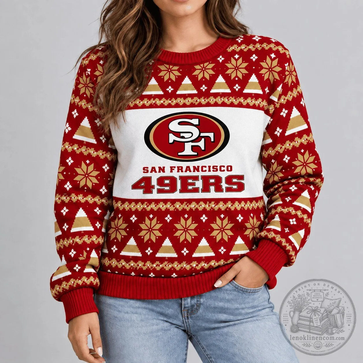 San Francisco 49ers Ugly Christmas Sweater NFL Football Fan Apparel
