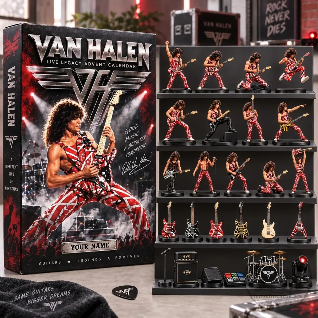 Van Halen Live Legacy Advent Calendar with Miniature Guitars and Figurines Van Halen Live Legacy Advent Calendar with Miniature Guitars and Figurines 2D