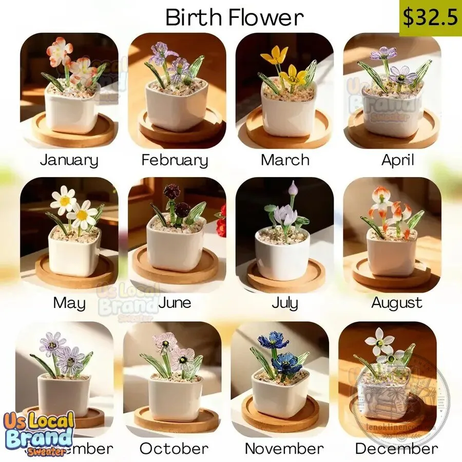 Miami Dolphins Birth Flower Glass Pot Personalized Mother's Day Gift 9 miami dolphins birth flower glass pot personalized mother s day gift gallery 4