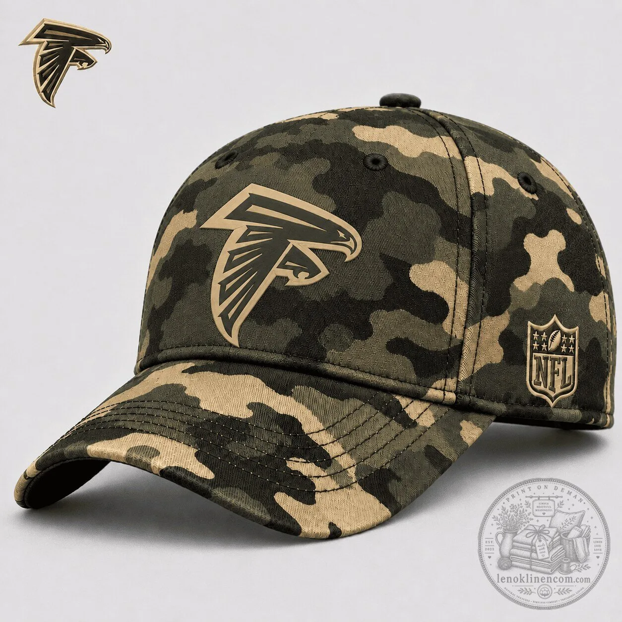 Atlanta Falcons National Football League Camouflage Adjustable Baseball Cap Hat