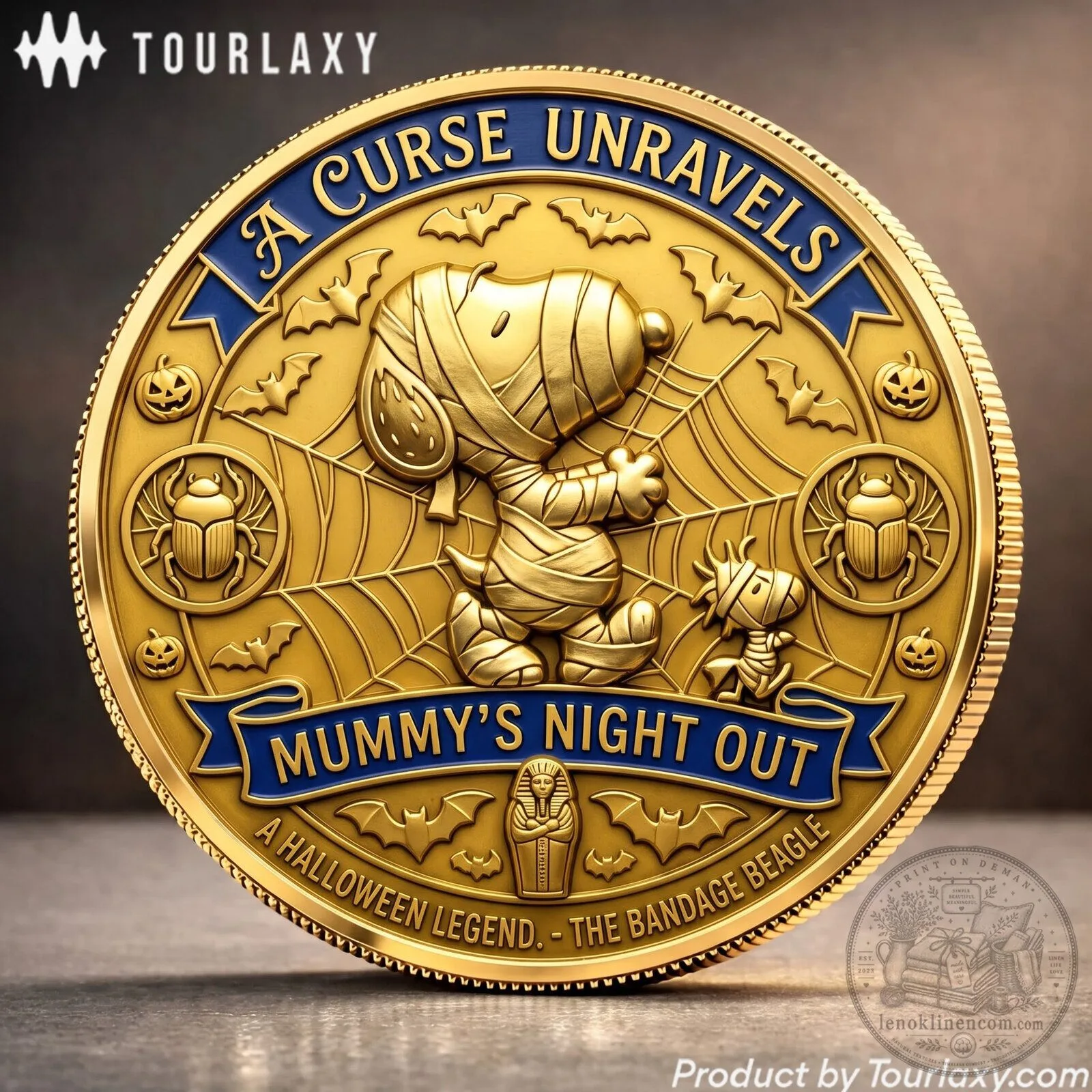 Snoopy Mummy's Night Out Halloween Commemorative Coin Collectible
