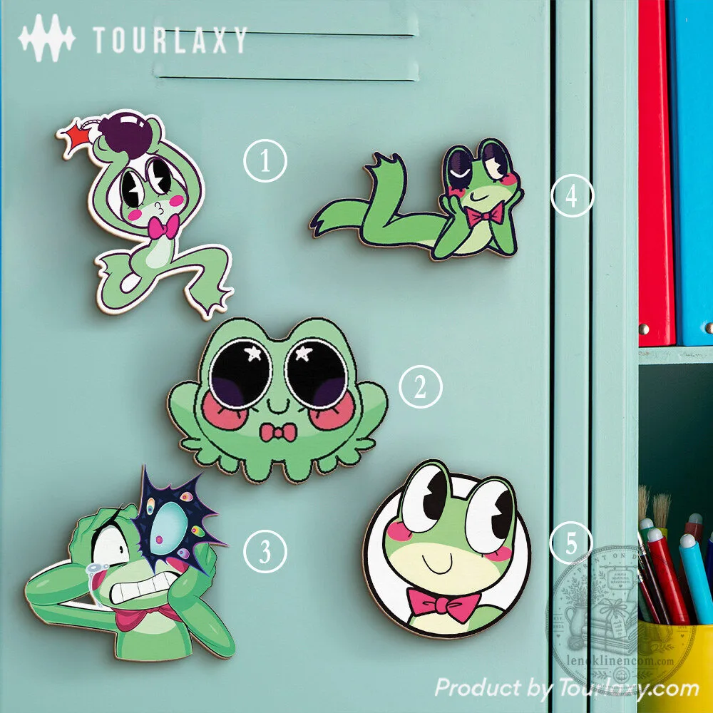 The Amazing Digital Circus Frog Ribbit Character Refrigerator Magnet Set