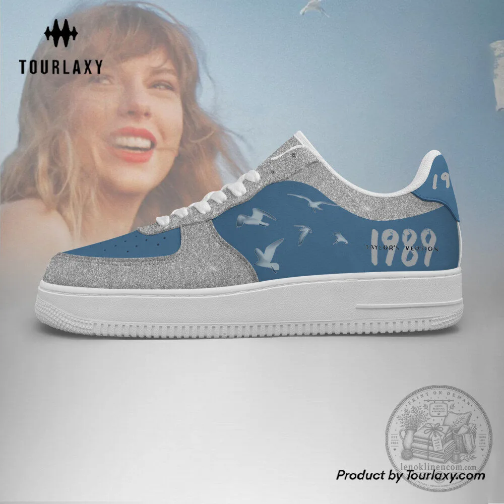 Taylor Swift 1989 Album Blue Edition Sneakers 4 Taylor Swift 1989 Album Blue Edition Sneakers