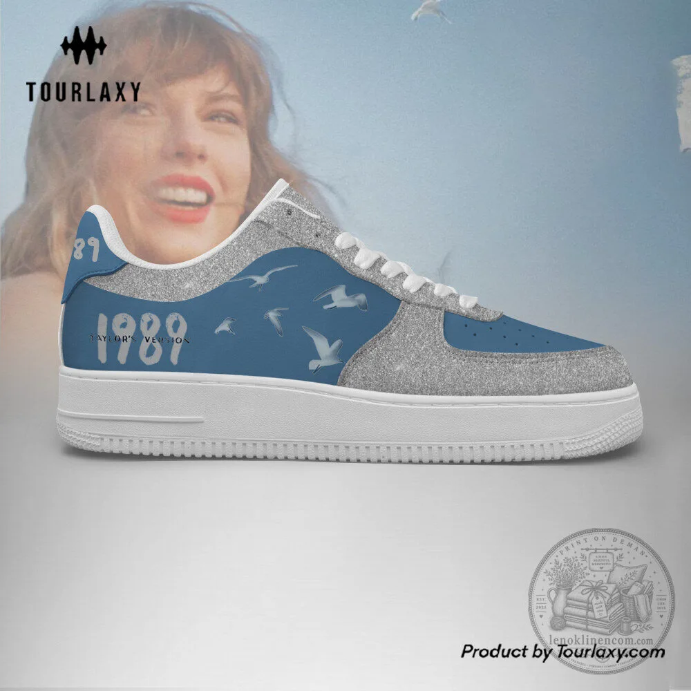 Taylor Swift 1989 Album Blue Edition Sneakers 5 Taylor Swift 1989 Album Blue Edition Sneakers