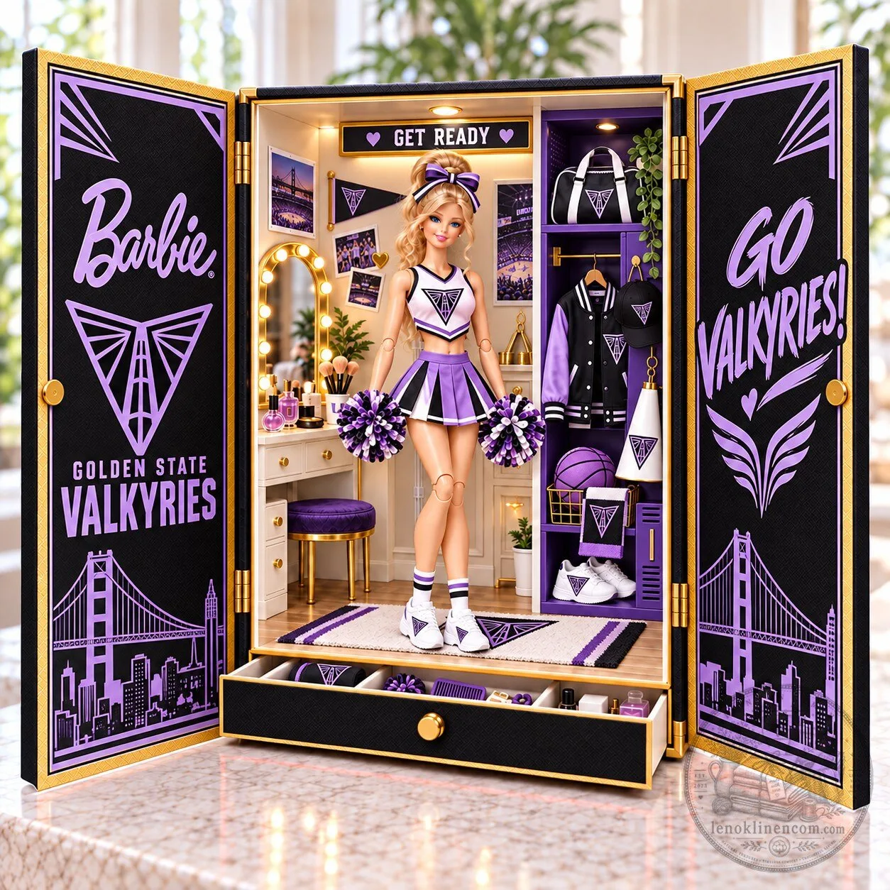 Barbie Golden State Valkyries Commemorative Figure