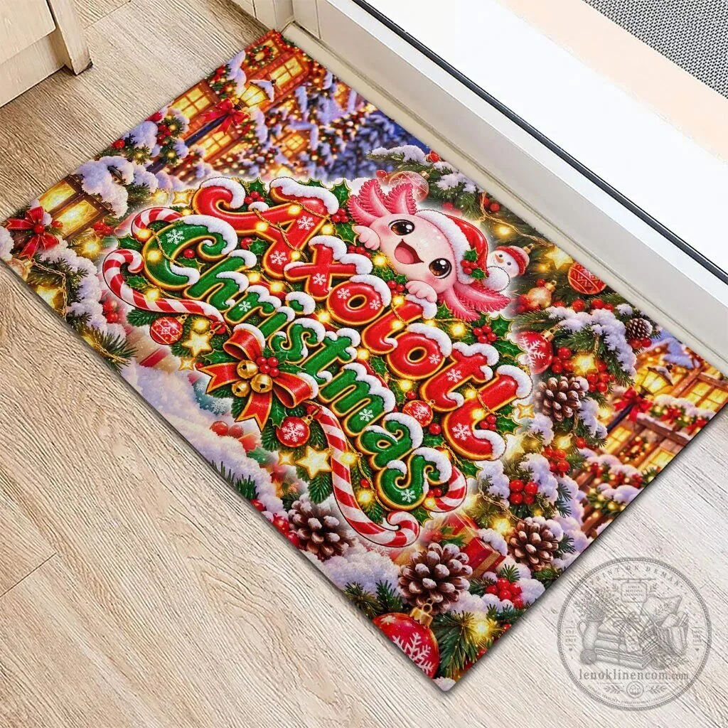 Axolotl Christmas Holiday Winter Wonderland Festive Welcome Doormat 7 Axolotl Christmas Holiday Winter Wonderland Festive Welcome Doormat