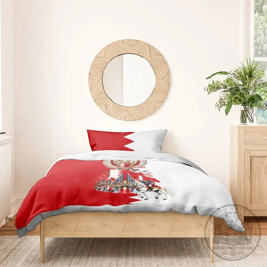 Bahrain National Day Cultural Emblem Flag Horse Knight Bedding Set 13 Bahrain National Day Cultural Emblem Flag Horse Knight Bedding Set