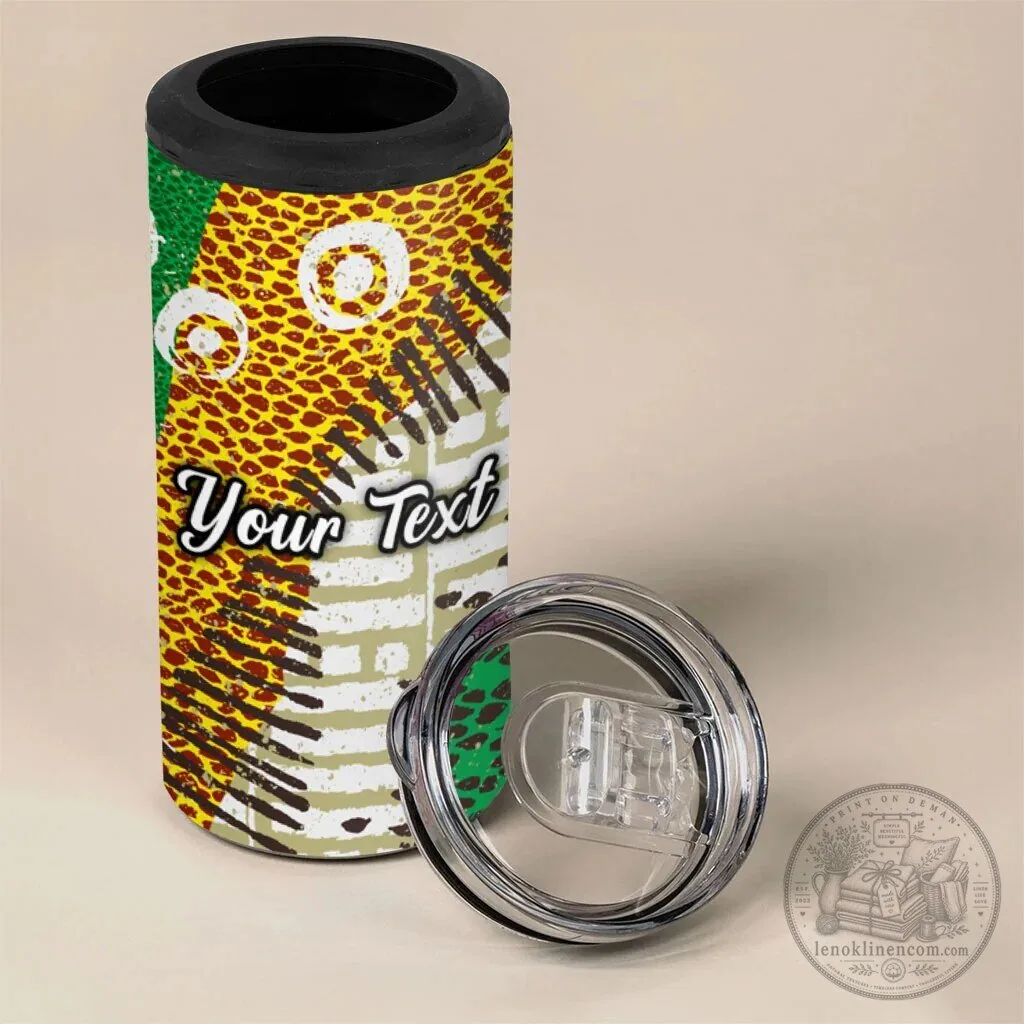 Personalized African 70th Birthday Tribal Animal Print Insulated Can Cooler 9 Personalized African 70th Birthday Tribal Animal Print Insulated Can Cooler