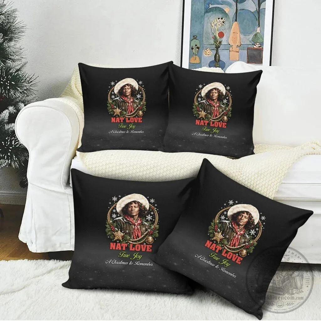 Nat Love True Joy Christmas Holiday African American Cowboy Portrait Pillow 8 Nat Love True Joy Christmas Holiday African American Cowboy Portrait Pillow