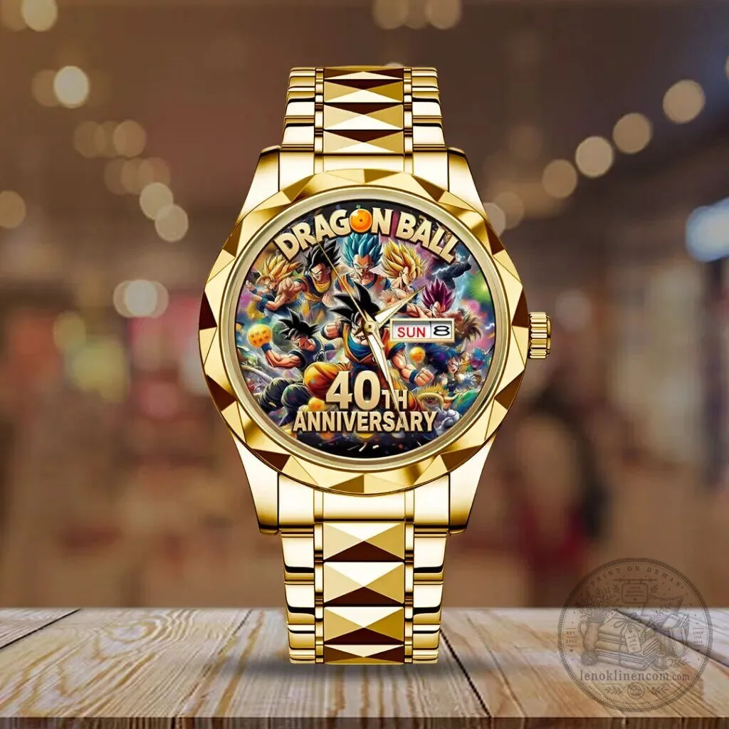Quartz Watch in Stainless Steel with Gold Tone for Dragon Ball's 40th Anniversary 6 quartz watch in stainless steel with gold tone for dragon ball s 40th anniversary gallery 1