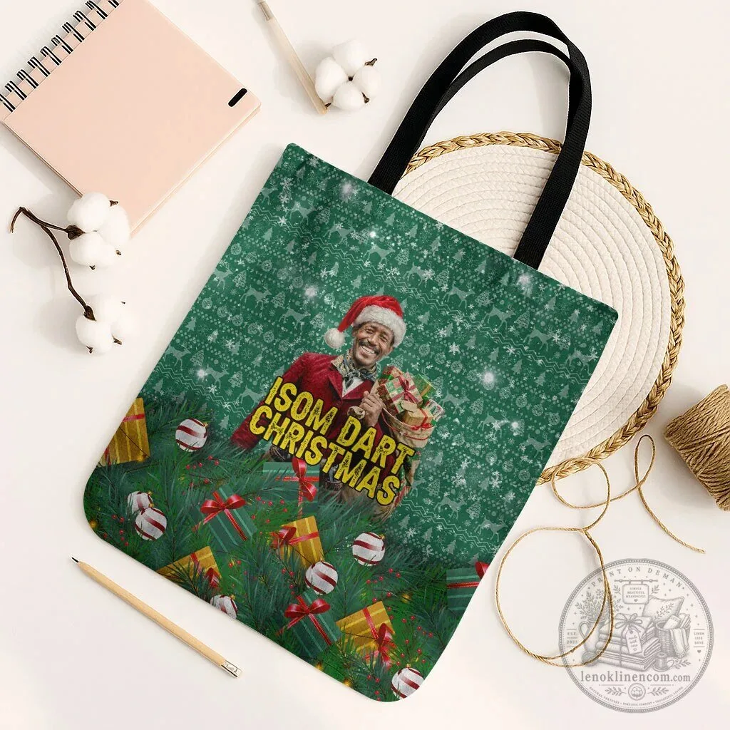 Isom Dart Christmas Holiday Black Cowboy Western Reindeer Tote Bag 6 Isom Dart Christmas Holiday Black Cowboy Western Reindeer Tote Bag