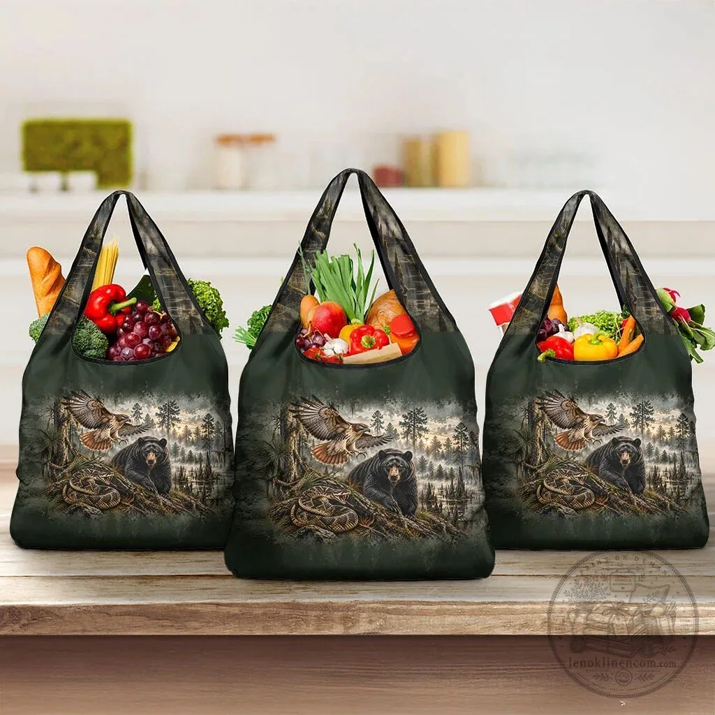 Chahta Yakni Tribe Land Of The Free Native American Wildlife Reusable Grocery Bag 8 Chahta Yakni Tribe Land Of The Free Native American Wildlife Reusable Grocery Bag