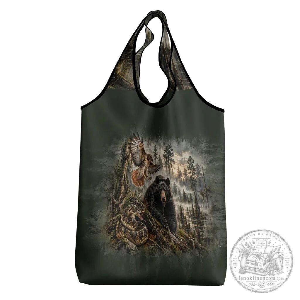 Chahta Yakni Tribe Land Of The Free Native American Wildlife Reusable Grocery Bag 9 Chahta Yakni Tribe Land Of The Free Native American Wildlife Reusable Grocery Bag