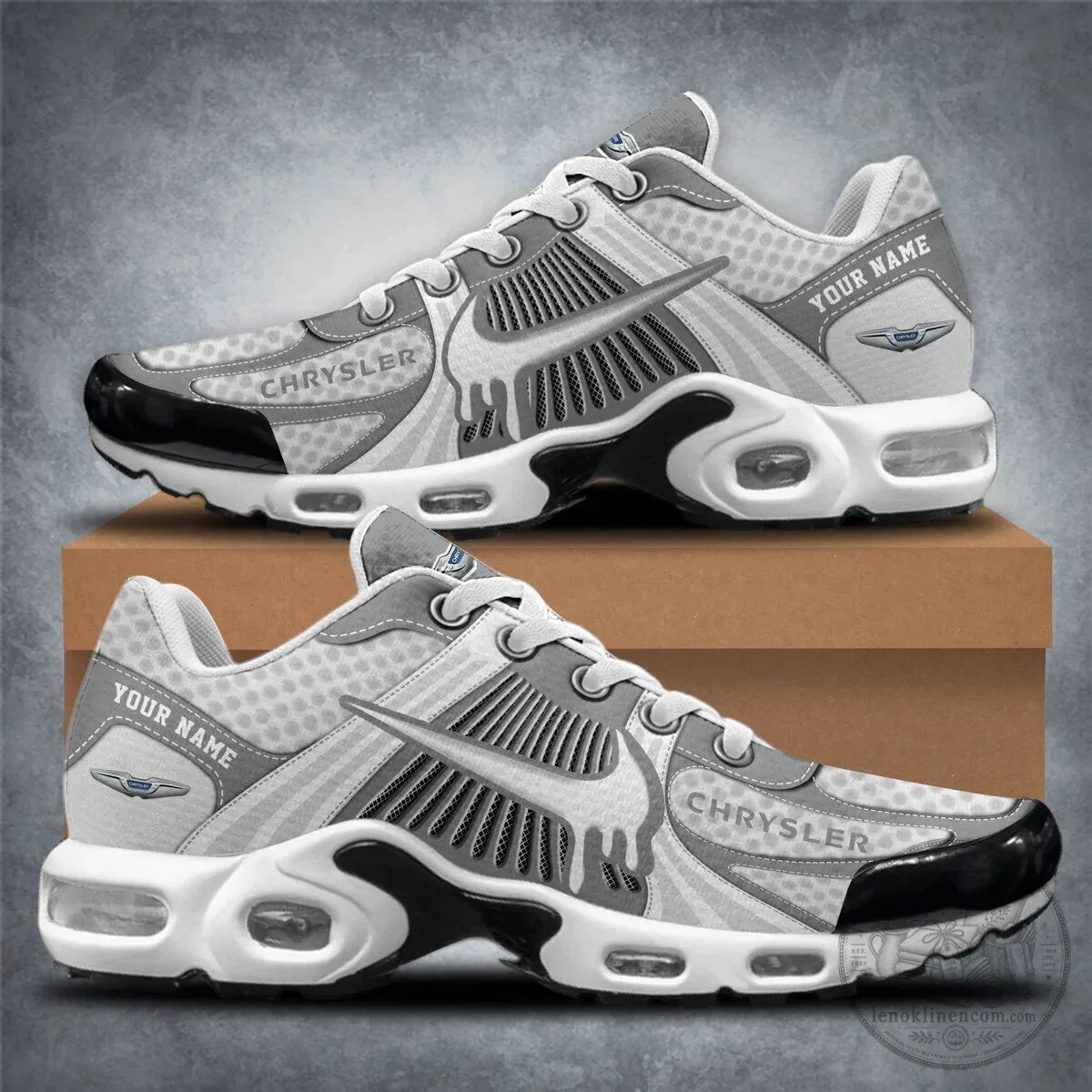 Chrysler Personalized Name Automotive Fan Shoes