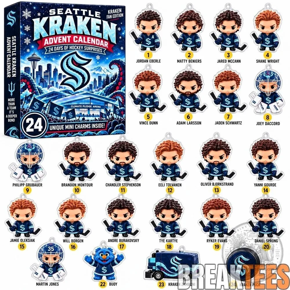 Seattle Kraken 24 Days of Hockey Surprises Advent Calendar