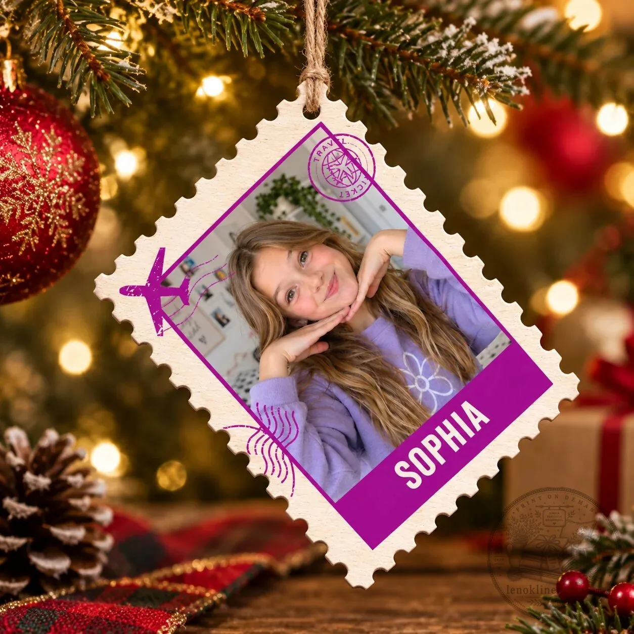 Personalized Family Photo Postage Stamp Christmas Holiday Ornament 10 Personalized Family Photo Postage Stamp Christmas Holiday Ornament