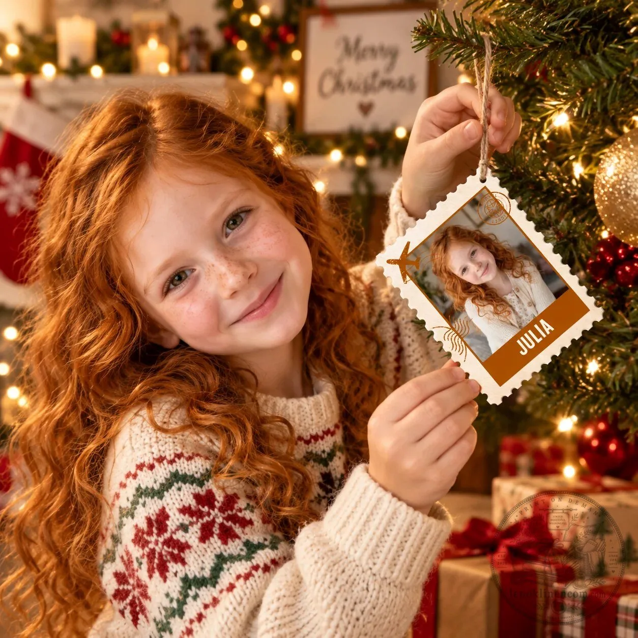 Personalized Family Photo Postage Stamp Christmas Holiday Ornament 13 Personalized Family Photo Postage Stamp Christmas Holiday Ornament
