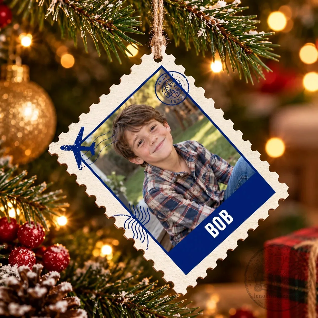 Personalized Family Photo Postage Stamp Christmas Holiday Ornament 15 Personalized Family Photo Postage Stamp Christmas Holiday Ornament
