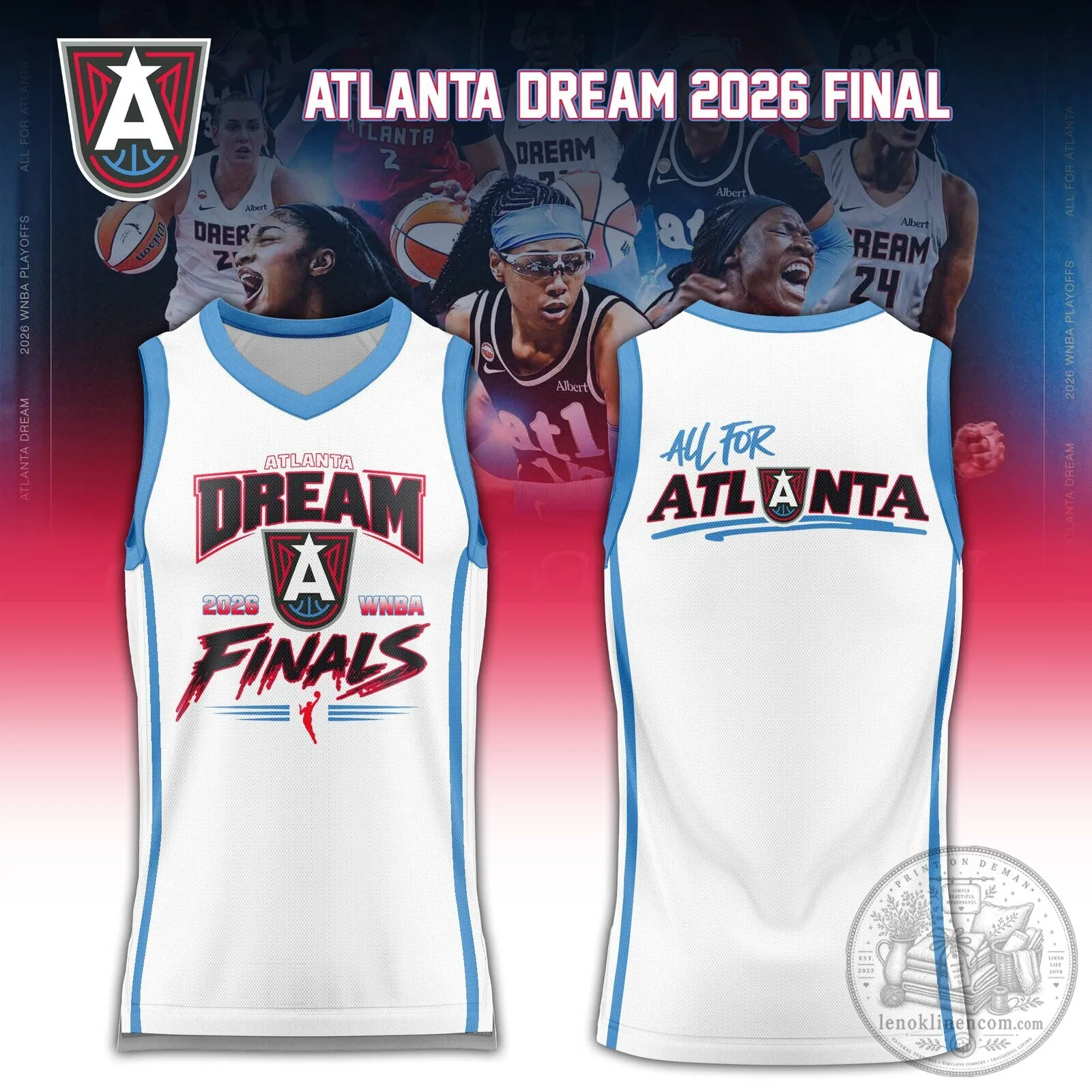 Atlanta Dream 2026 WNBA Finals White Basketball Jersey