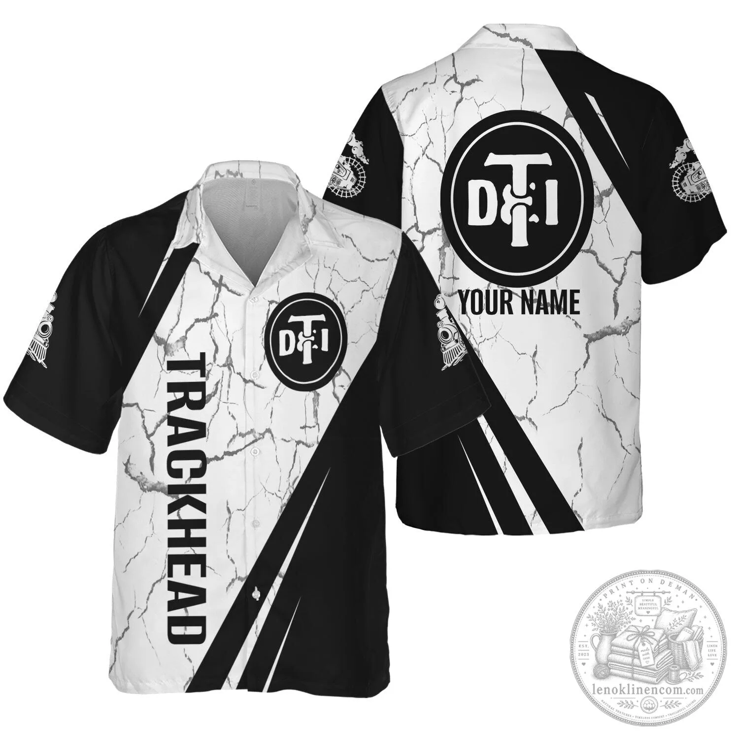 Detroit Toledo and Ironton Railroad Trackhead Personalized Hawaiian Shirt