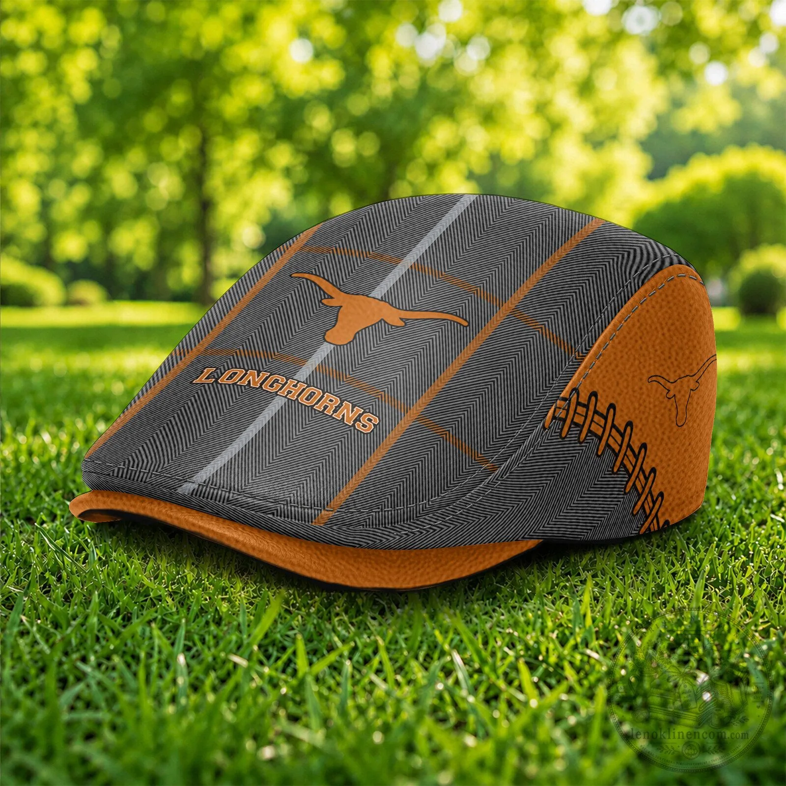 Texas Longhorns NCAA Golf Flat Cap, Adjustable Ivy League Style Hat
