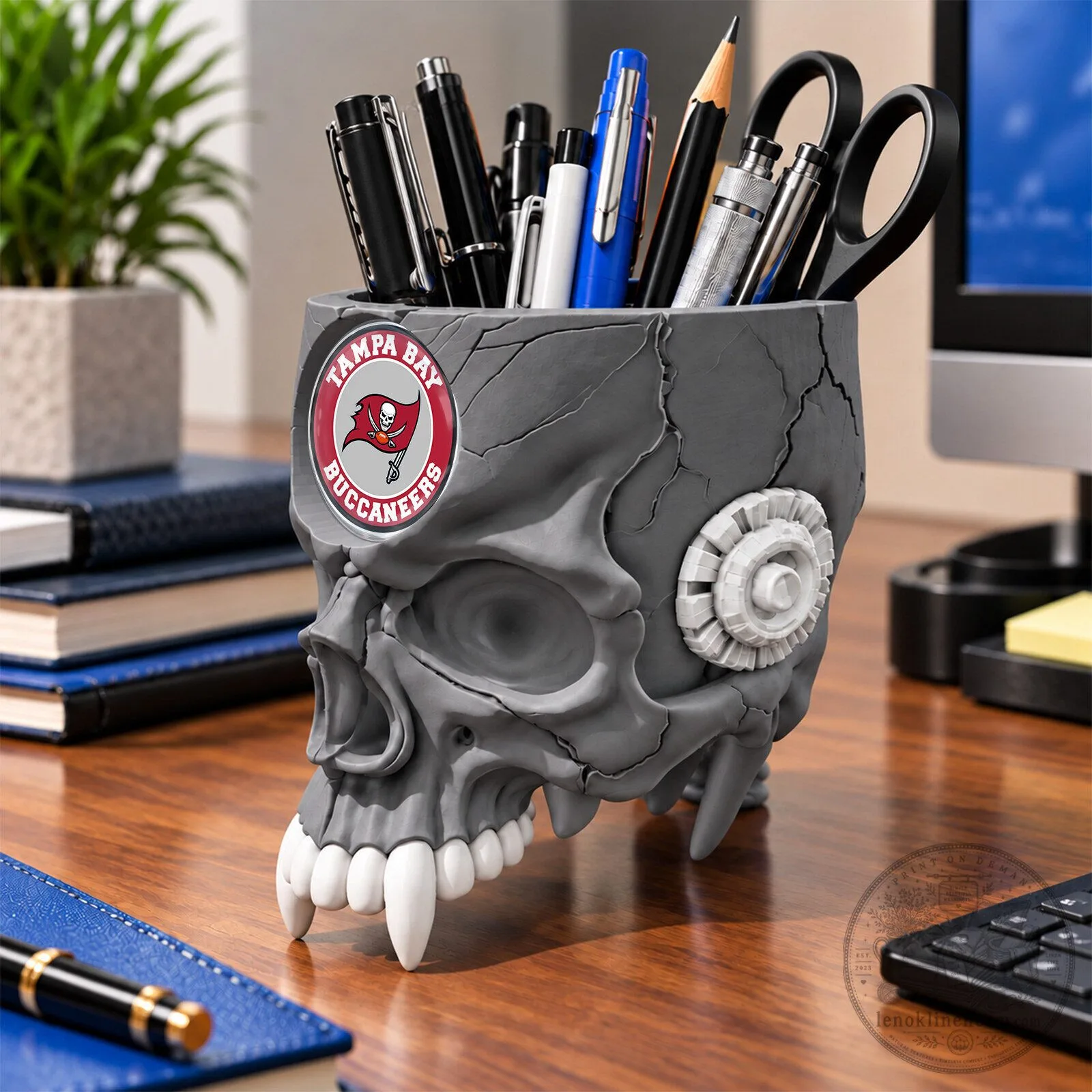 Tampa Bay Buccaneers National Football League Skull Pen Holder 8 Tampa Bay Buccaneers National Football League Skull Pen Holder