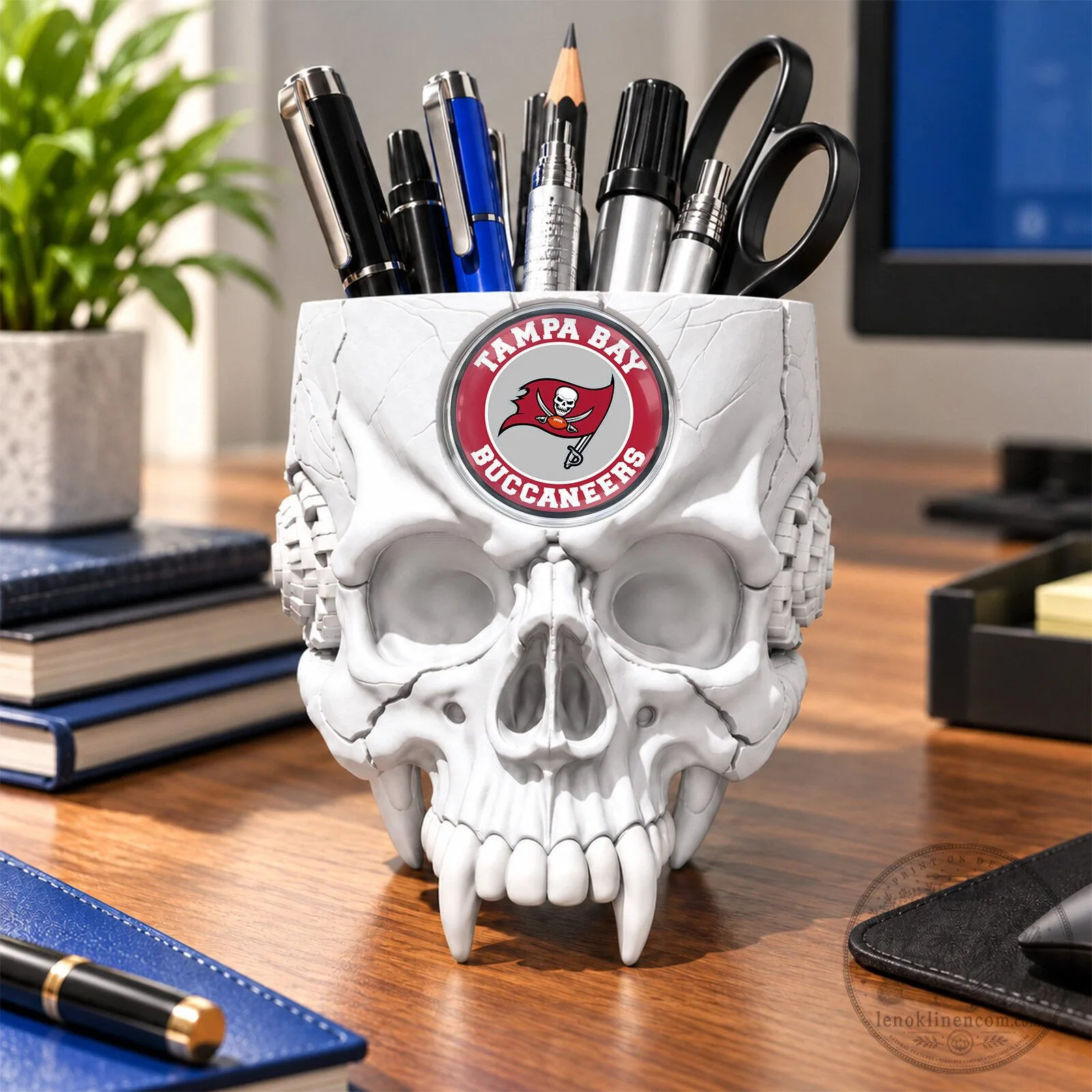 Tampa Bay Buccaneers National Football League Skull Pen Holder 9 Tampa Bay Buccaneers National Football League Skull Pen Holder