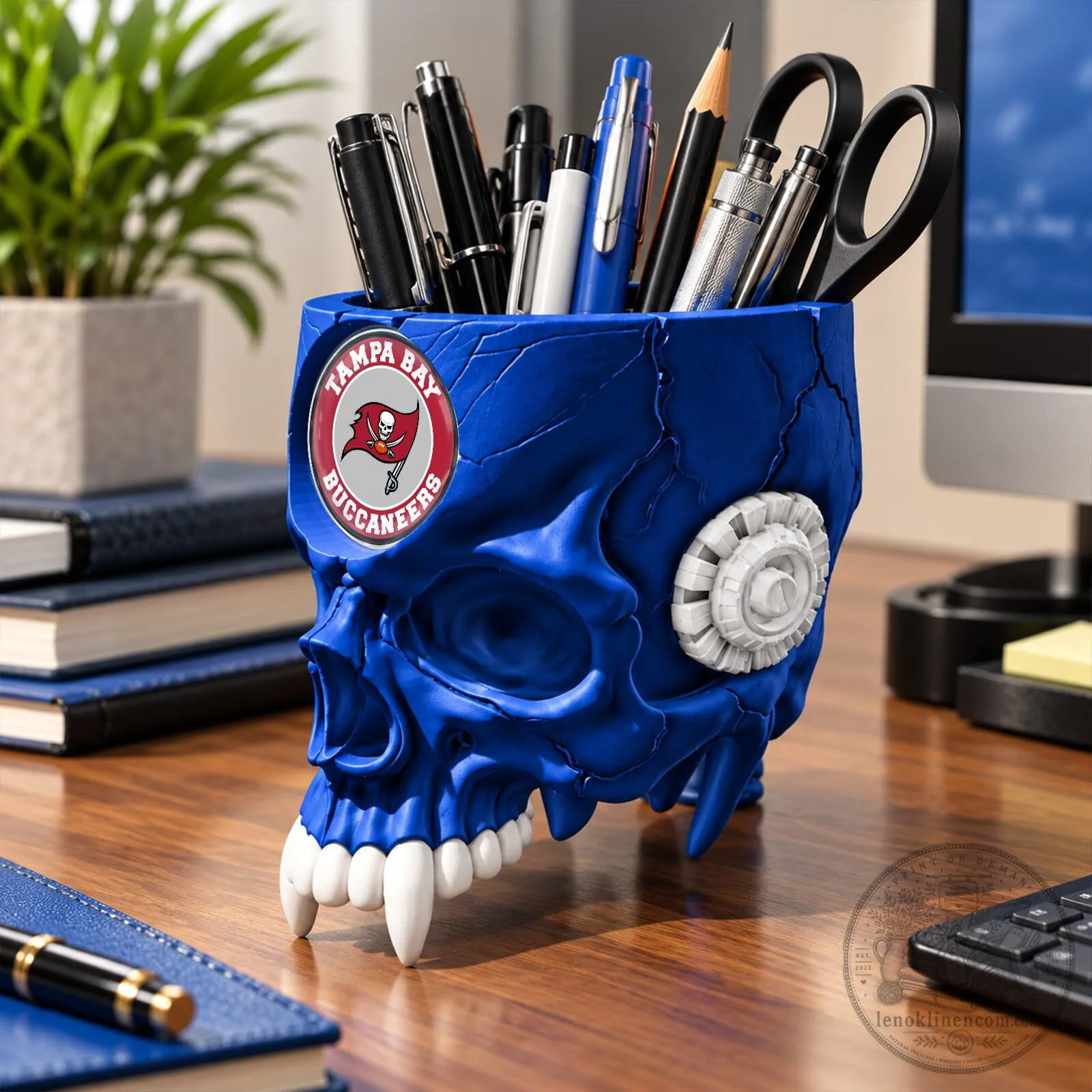 Tampa Bay Buccaneers National Football League Skull Pen Holder 10 Tampa Bay Buccaneers National Football League Skull Pen Holder
