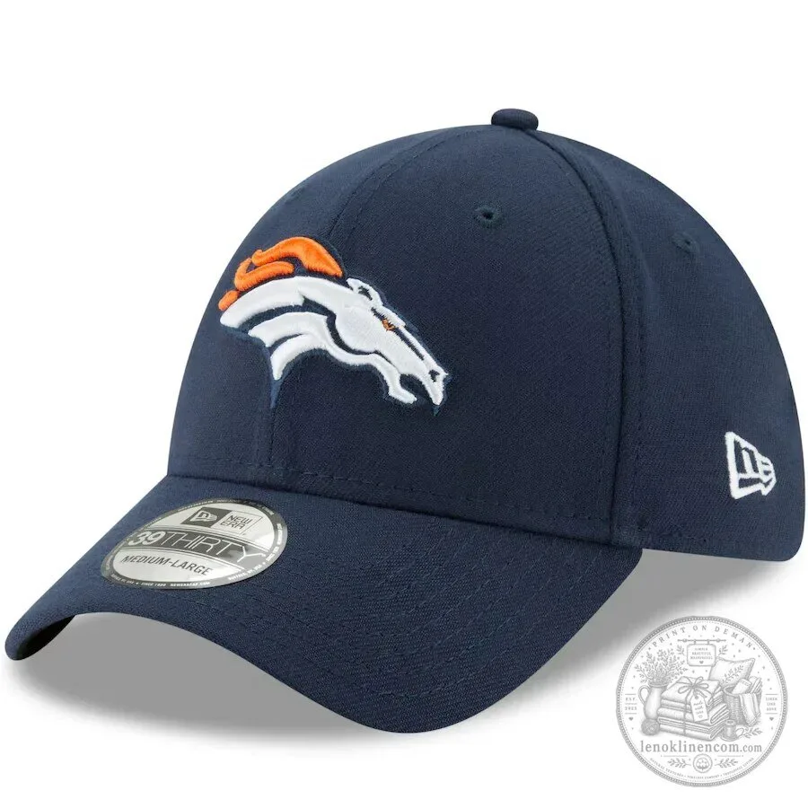 Denver Broncos NFL Football Team Logo Navy Blue Cap Hat