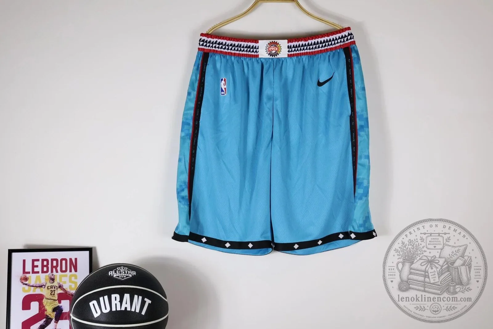 Phoenix Suns City Edition Blue Basketball Shorts 2022-2023 Season