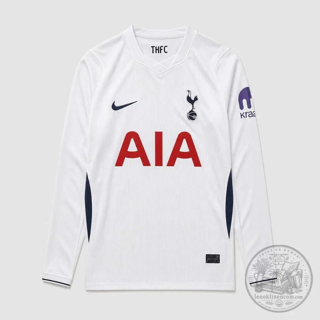 Tottenham Hotspur Football Club Long Sleeve Home Soccer Jersey