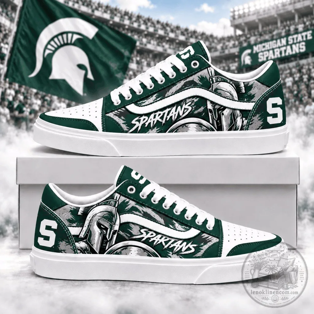 Michigan State Spartans NCAA Team Legendary Spirit Athletic Shoes Michigan State Spartans NCAA Team Legendary Spirit Athletic Shoes