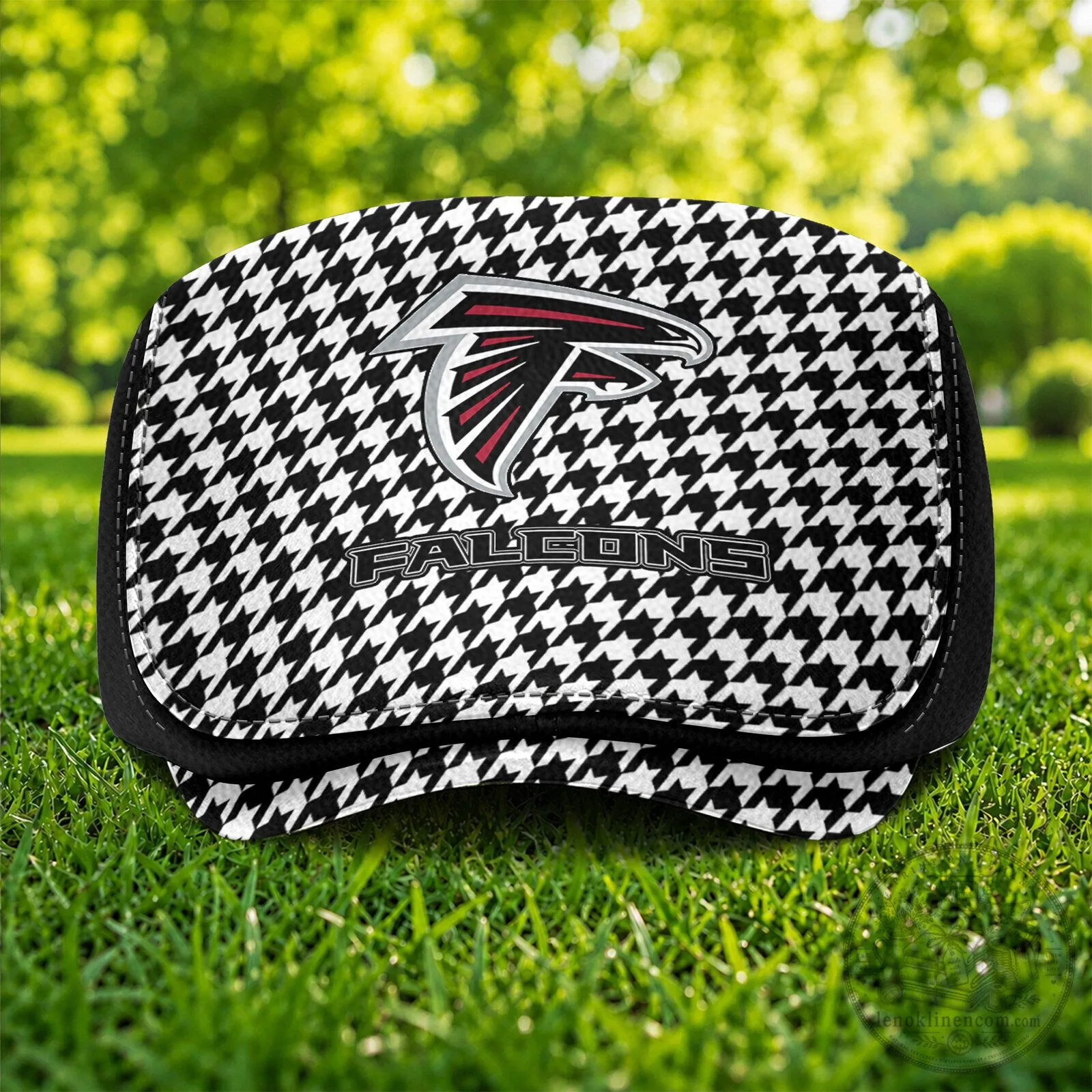 Atlanta Falcons NFL Houndstooth Pattern Flat Cap Hat 6 Atlanta Falcons NFL Houndstooth Pattern Flat Cap Hat